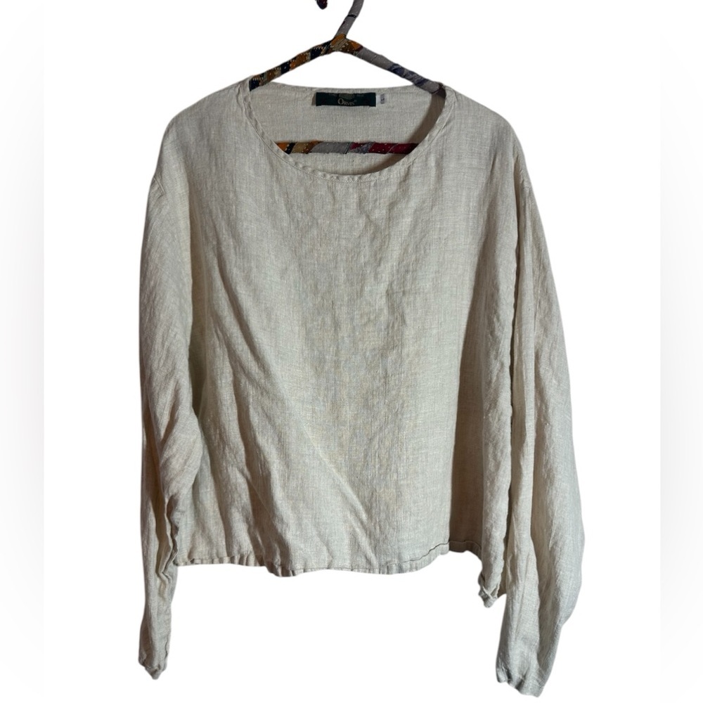 Retro Orvis Linen crop Top